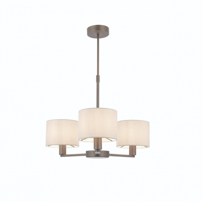 Darby 3 Arm Pendant in Antique Bronze