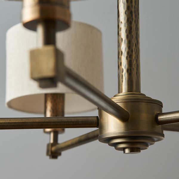 Inara  5 Arm Pendant in Aged Bronze