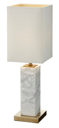 Micaela Table Lamp (White Marble)