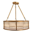 Large Antique Brass Ceiling Light