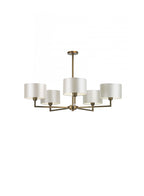 Holt 5 Arm Antique Brass Chandelier